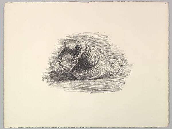 The Bloodstains 1 (Der Blutflecken 1), Ernst Barlach (German, Wedel 1870–1938 Rostock), Lithograph 