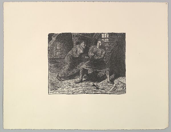 The Wounded (Der Verletzte), Ernst Barlach (German, Wedel 1870–1938 Rostock), Lithograph 