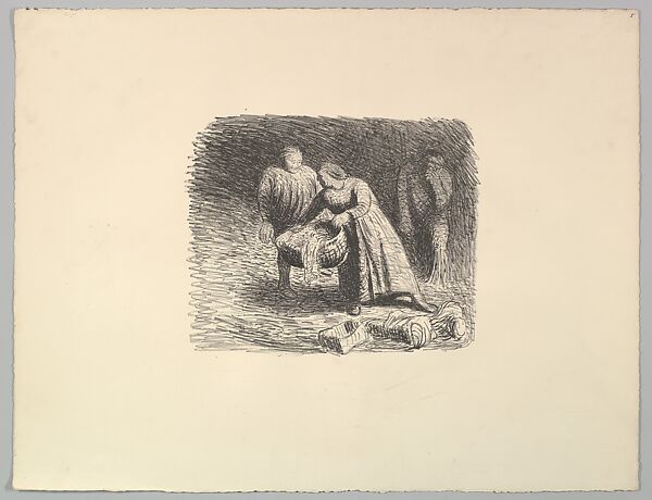 The Cradle (Die Wiege), Ernst Barlach (German, Wedel 1870–1938 Rostock), Lithograph 