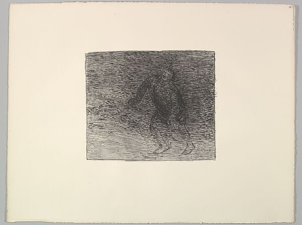 Crying Out in the Snow (Ruf im Nebel), Ernst Barlach (German, Wedel 1870–1938 Rostock), Lithograph 