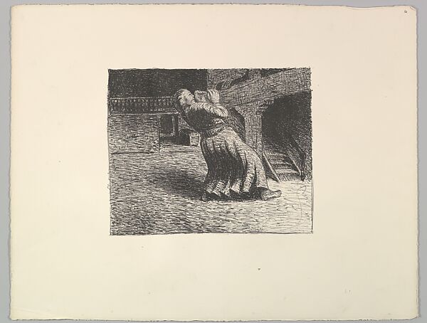 The Invisible One 1 (Das Unsichtbare 1), Ernst Barlach (German, Wedel 1870–1938 Rostock), Lithograph 