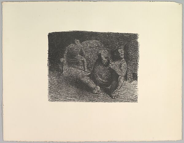 The Suspicious Elf (Verzweifelter Alb), Ernst Barlach (German, Wedel 1870–1938 Rostock), Lithograph 