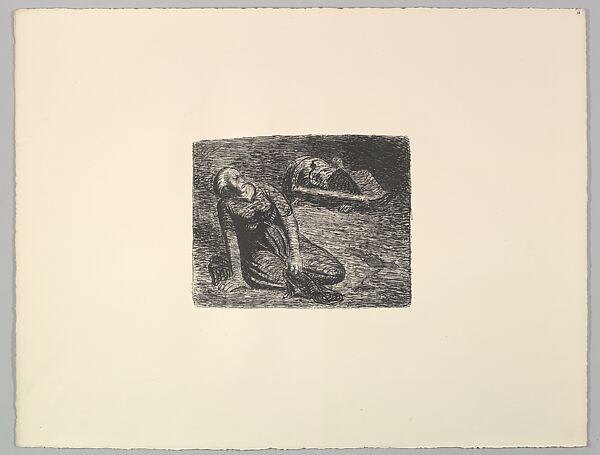 The Bloodstains 2 (Der Blutflecken 2), Ernst Barlach (German, Wedel 1870–1938 Rostock), Lithograph 