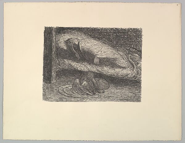 Dreaming Youth (Träumender Jüngling), Ernst Barlach (German, Wedel 1870–1938 Rostock), Lithograph 