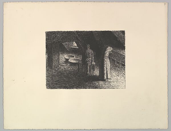 Die Schuldbewusste, Ernst Barlach (German, Wedel 1870–1938 Rostock), Lithograph 