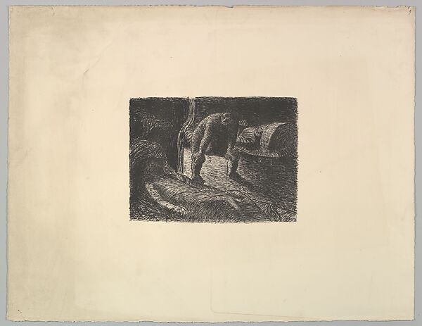 The Elf (Der Alb), Ernst Barlach (German, Wedel 1870–1938 Rostock), Lithograph 