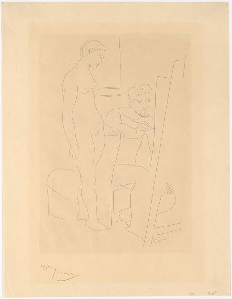 The Nude Model, Pablo Picasso (Spanish, Malaga 1881–1973 Mougins, France), Etching 