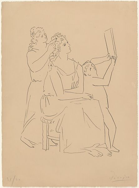 La Toilette, Pablo Picasso (Spanish, Malaga 1881–1973 Mougins, France), Lithograph 