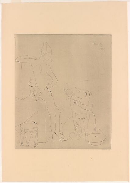 The Bath, Pablo Picasso (Spanish, Malaga 1881–1973 Mougins, France), Drypoint 