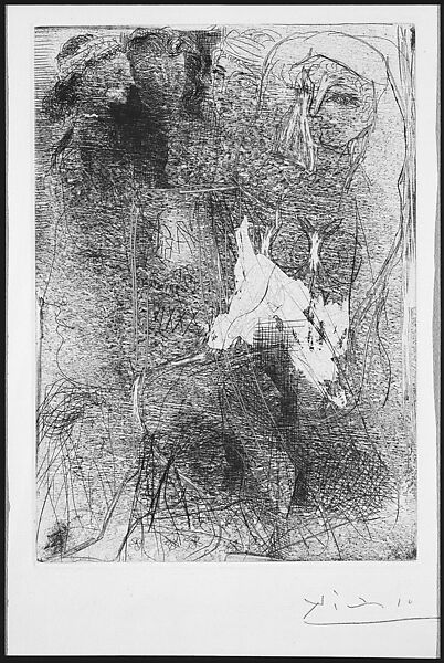Heads and Entangled Figures, from the Vollard Suite, Pablo Picasso (Spanish, Malaga 1881–1973 Mougins, France), Etching