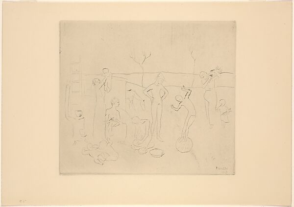 Saltimbanques, Pablo Picasso (Spanish, Malaga 1881–1973 Mougins, France), Drypoint 