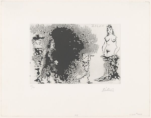 Serenade by Flute, from 347 Suite, Pablo Picasso (Spanish, Malaga 1881–1973 Mougins, France), Sugar lift aquatint 
