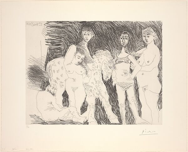 Old Man Thinking of his Youth: Boy on a Circus Horse and Women, from 347 Suite
