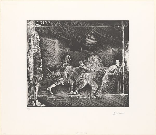 Theater or Television: Cape and Sword, from 347 Suite, Pablo Picasso (Spanish, Malaga 1881–1973 Mougins, France), Aquatint and drypoint 