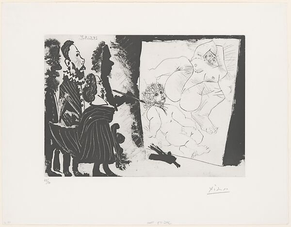 Patron and his Retinue Visiting the Studio of an Old Painter, from 347 Suite
