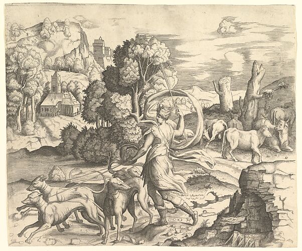 Diana the Huntress in a Landscape