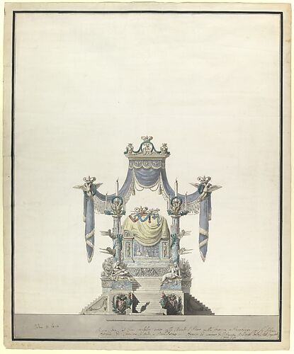 Catafalque for the Empress Catherine the Great of Russia (Front Elevation).