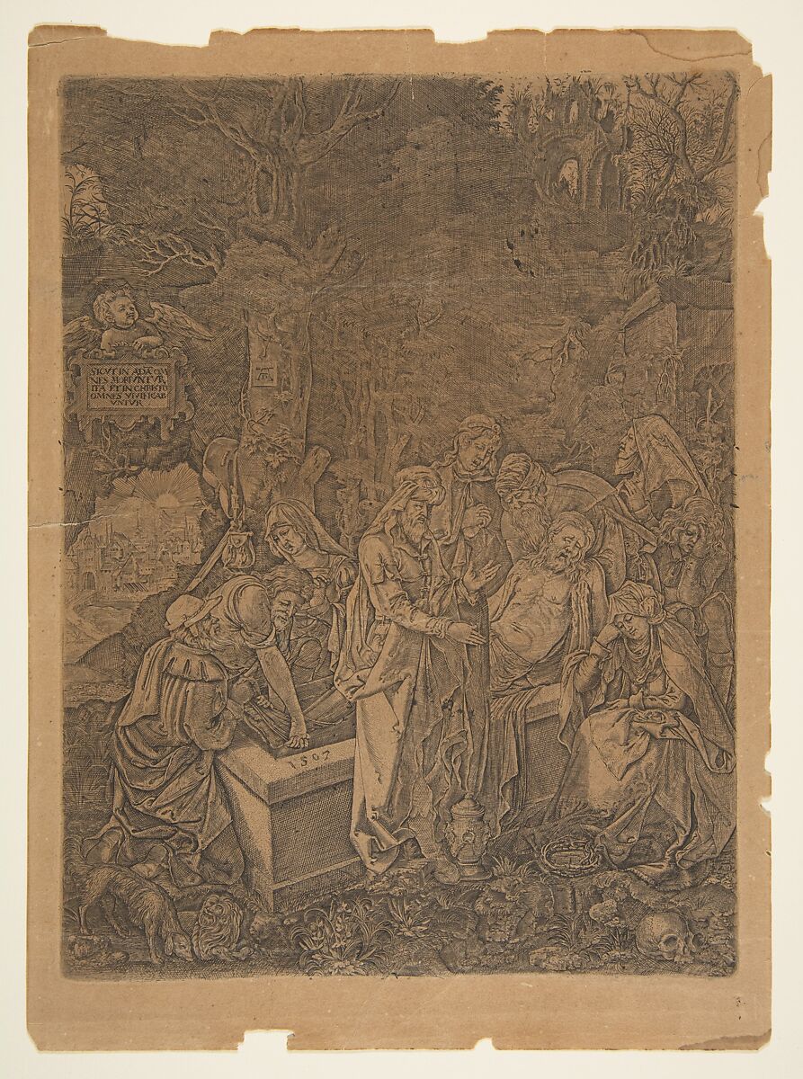 Entombment, Anonymous, German, 19th century, Etching 