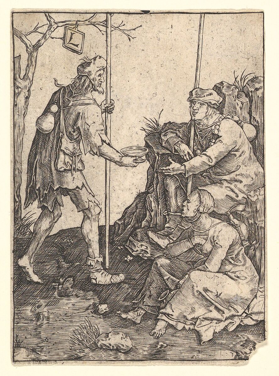 The Beggars, After Lucas van Leyden (Netherlandish, Leiden ca. 1494–1533 Leiden), Engraving 