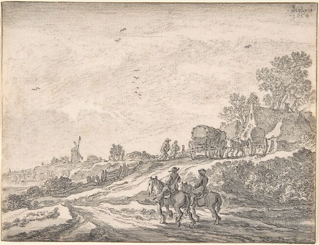 Landscape with Two Men on Horseback