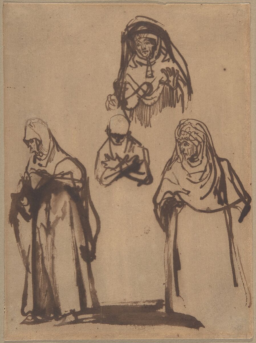 Study Sheet with Three Women and a Boy