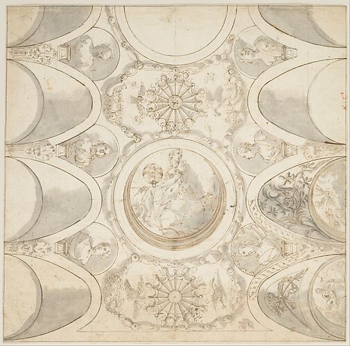 Design for Ceiling with Allegorical Figure of Astronomy.