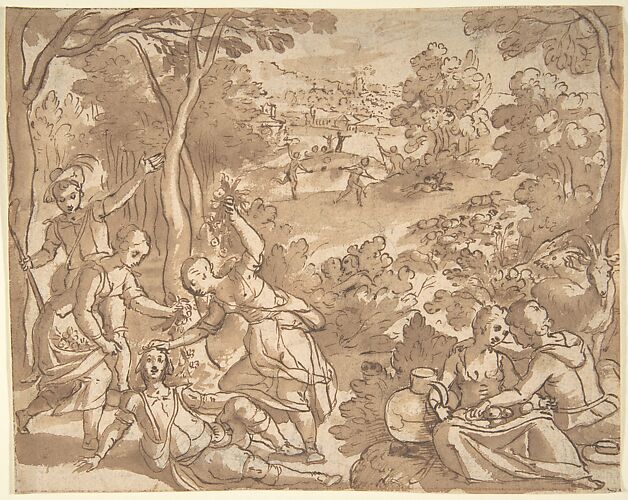 Landscape with Lovers and Hunters