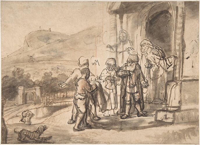 Jacob Receiving Joseph's Blood-Stained Cloak (recto); Study of a Bearded Man and The Sacrifice of Isaac (verso)