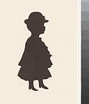 A Small Girl with Cape and Hat, Anonymous, American, 19th to 20th centuries, Cut paper 