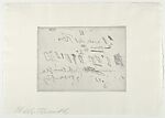 Sketches, Cy Twombly (American, Lexington, Virginia 1928–2011 Rome), Etching
