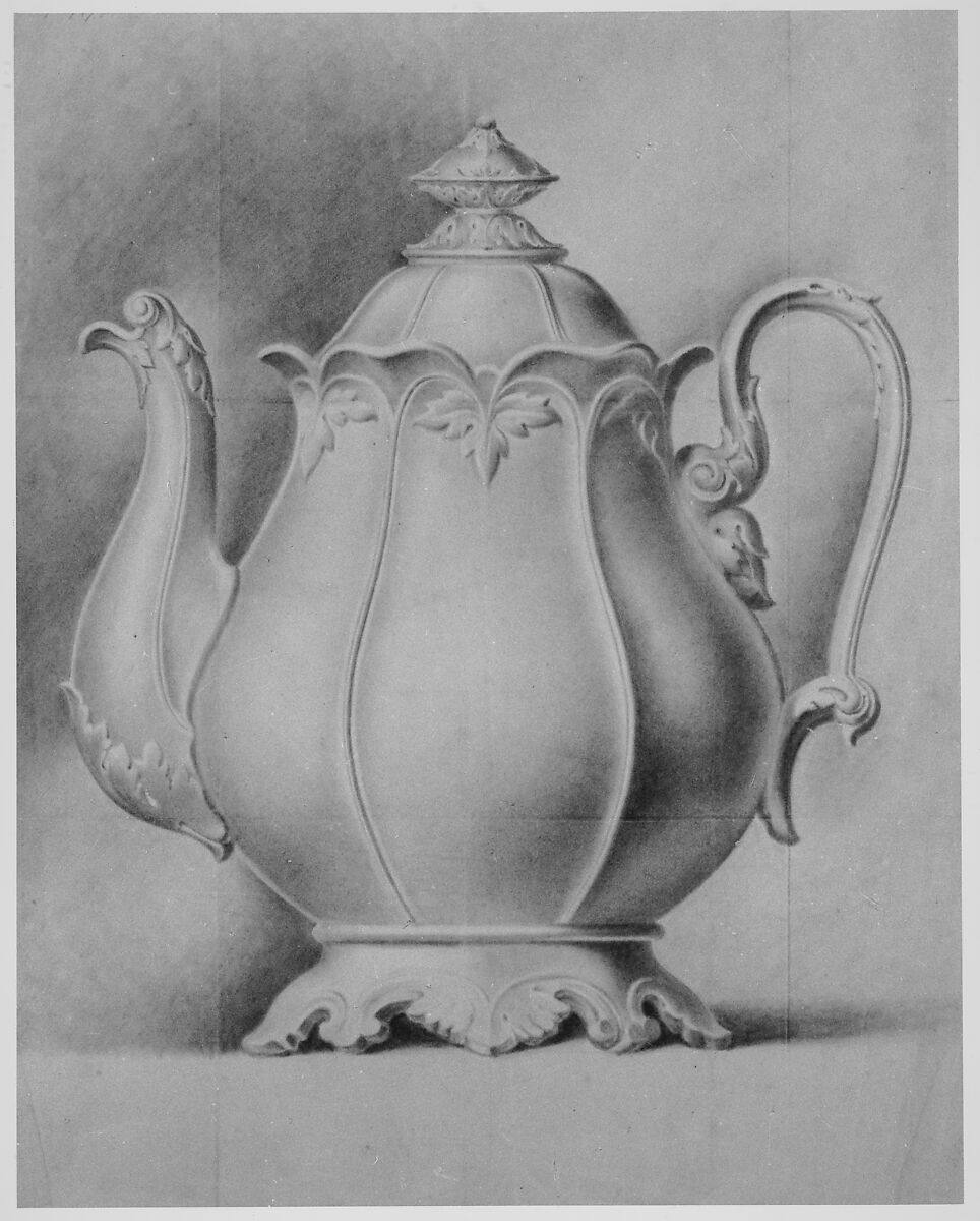 Factory Design Book of French Porcelain, Designed by Haviland &amp; Co. (American and French, 1864–1931), Pen and black ink, pen and brown ink.