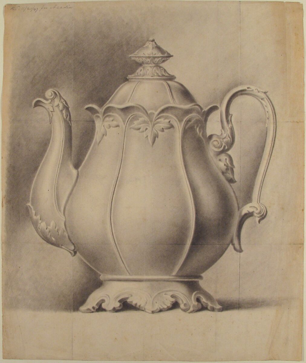 Factory Design Book of French Porcelain, Designed by Haviland &amp; Co. (American and French, 1864–1931), Pen and black ink, pen and brown ink.