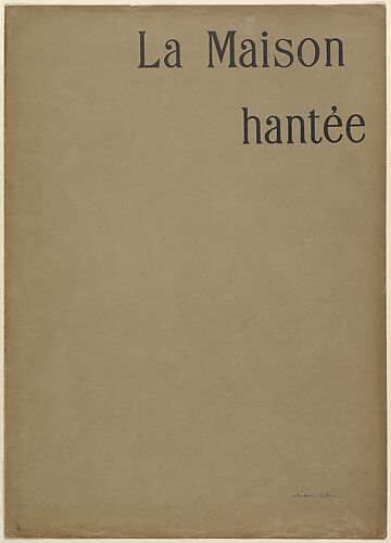 Brown Paper Cover (wrapper) for the series, The Haunted House (La Maison Hantée)