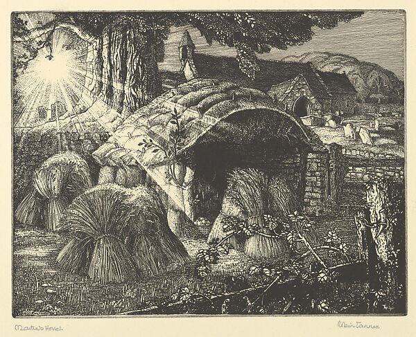 Martin's Hovel, Robin Tanner (British, Bristol 1904–1988 Kington Langley, Wiltshire), Etching 