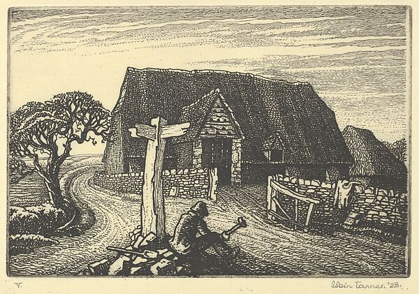 Wiltshire Roadmaker, Robin Tanner (British, Bristol 1904–1988 Kington Langley, Wiltshire), Etching, state iii 