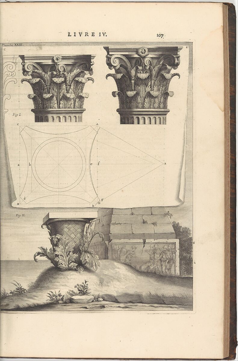 Les dix livres d'Architecture de Vitruve, corrigez et traduits nouvellement en François, avec notes & de figures, Written by Marcus Pollio Vitruvius (Roman, active late 1st century BCE), Printed book with woodcut illustrations with engraved plates and frontispiece 