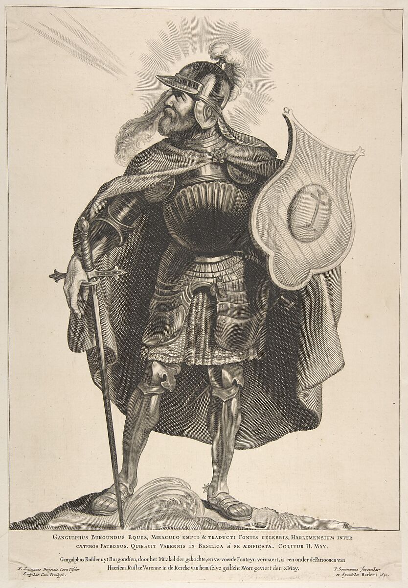 St. Gangulphus, C. Visscher, Engraving and etching 