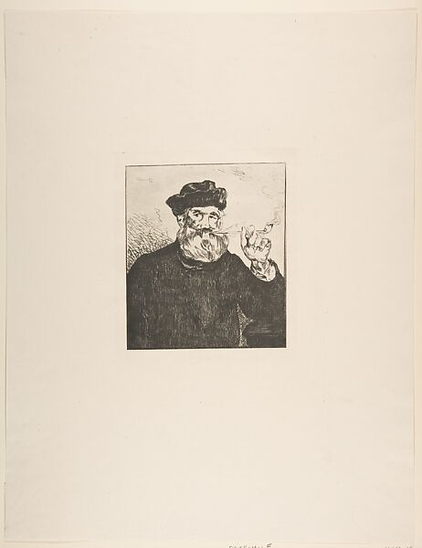 The Smoker, After Edouard Manet (French, Paris 1832–1883 Paris) (facsimile reproduction), FACSIMILE reproduction of the etching by Manet