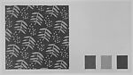 Fabric Design, leaf and dot motif, Stuart Davis (American, Philadelphia, Pennsylvania 1892–1964 New York), Blue and red gouache over graphite