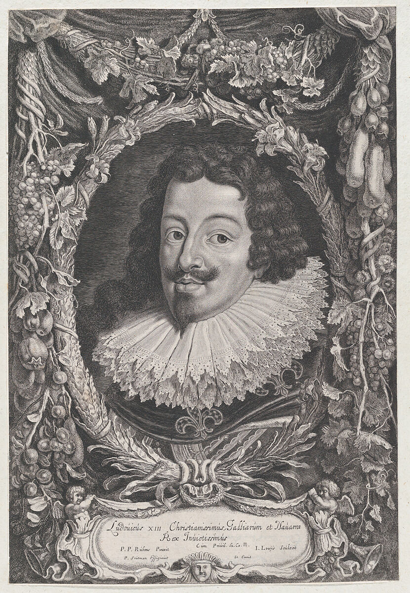 Portrait of Louis XIII, King of France, Jacob Louys (Dutch, 1595 or 1600–1673), Engraving and etching 