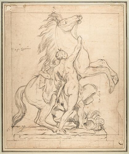 Study for one of the 'Chevaux de Marly'