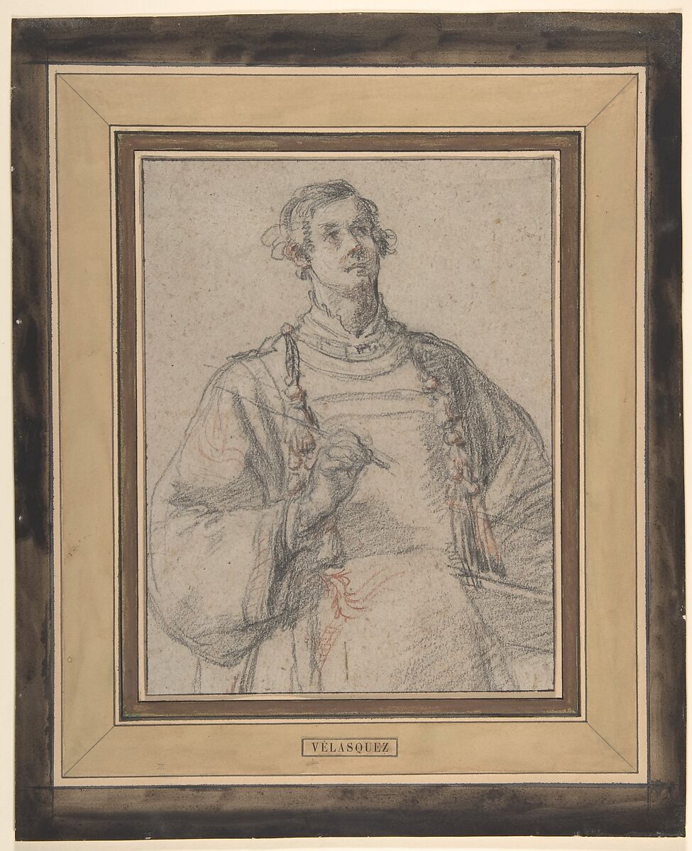 Deacon Saint (Stephen or Lawrence), Jacopo Confortini (Italian, Florence 1602–1672 Florence), Red and black chalk 
