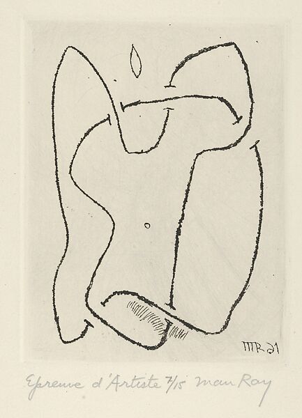 Untitled, Man Ray (American, Philadelphia, Pennsylvania 1890–1976 Paris), Etching 