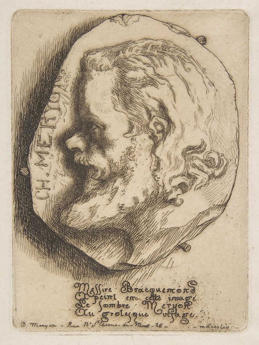 Portrait of Charles Meryon, in profile