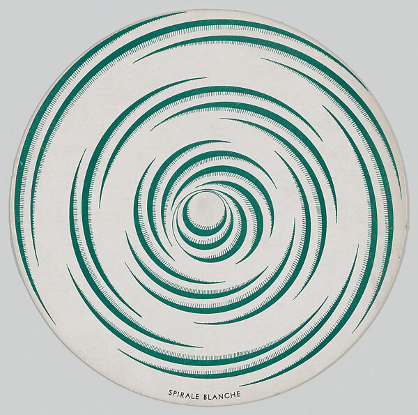 Rotoreliefs (Optical Discs), Marcel Duchamp (American (born France), Blanville 1887–1968 Neuilly-sur-Seine), Offset lithograph