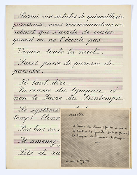 Boîte-en-valise (De ou par Marcel Duchamp ou Rrose Sélavy), Marcel Duchamp (American (born France), Blanville 1887–1968 Neuilly-sur-Seine), Sixty-eight miniature replicas and reproductions of works by Duchamp in a cloth-covered cardboard box