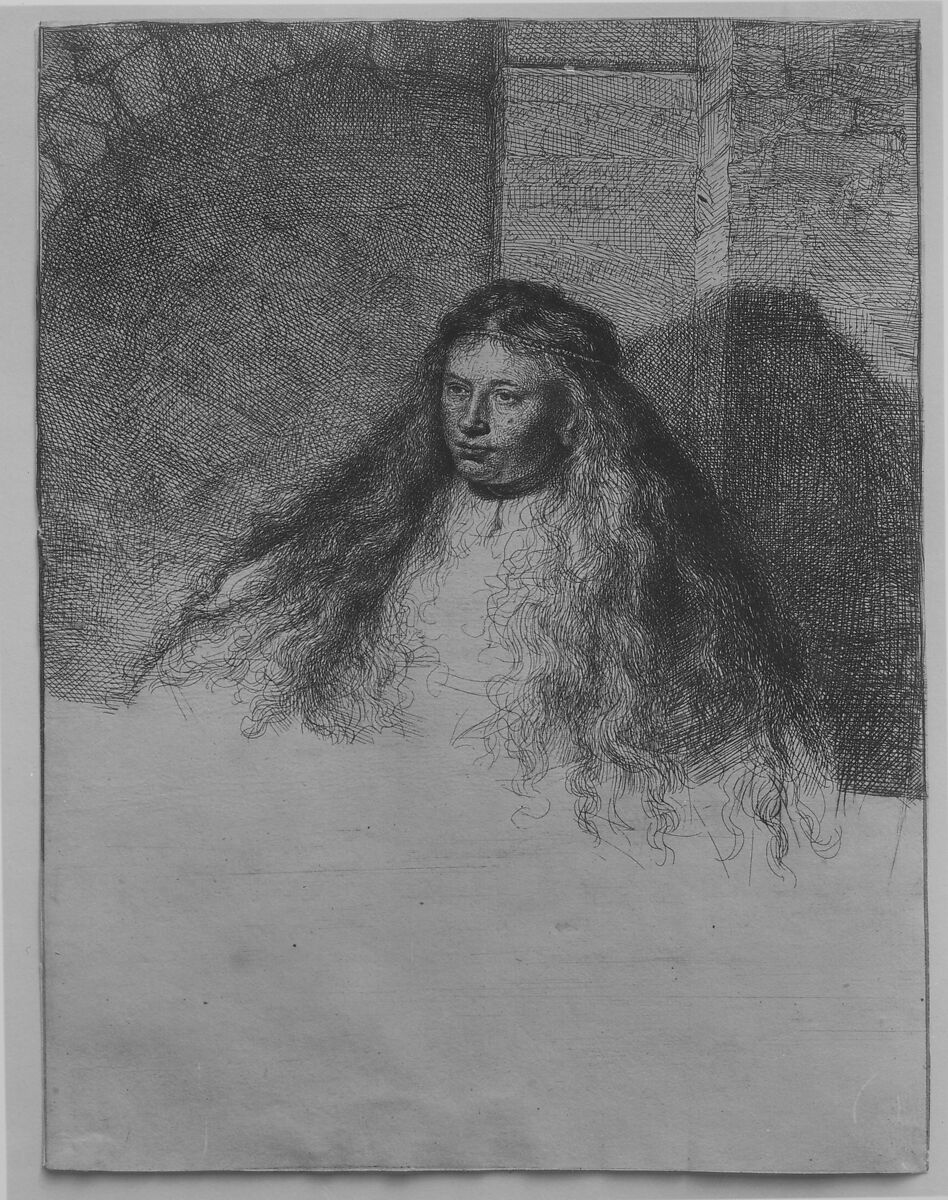 The Great Jewish Bride, Rembrandt (Rembrandt van Rijn) (Dutch, Leiden 1606–1669 Amsterdam), Etching; second state of five