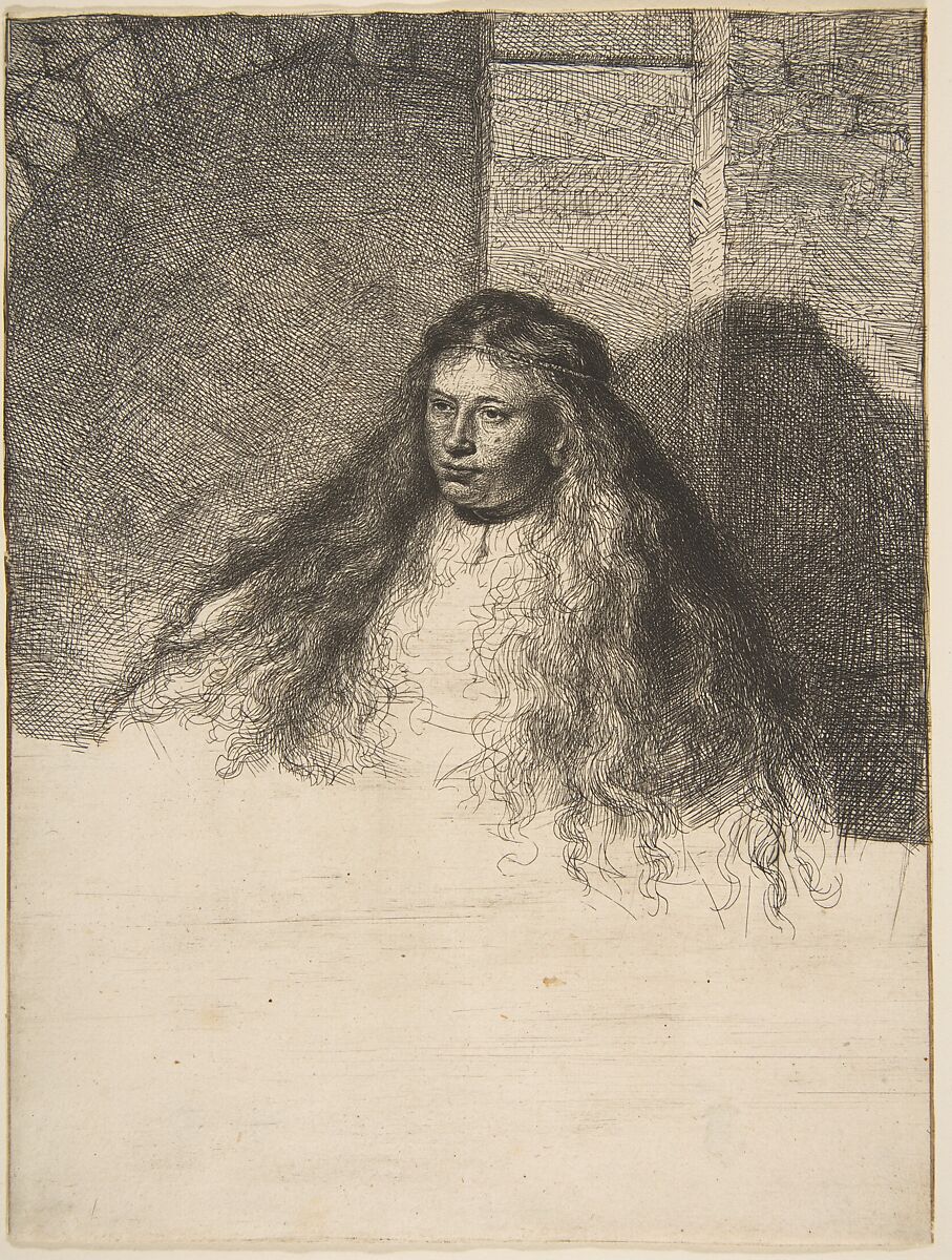 The Great Jewish Bride, Rembrandt (Rembrandt van Rijn) (Dutch, Leiden 1606–1669 Amsterdam), Etching; second state of five 