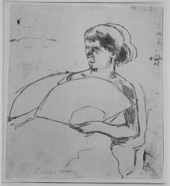 In the Opera Box, Mary Cassatt (American, Pittsburgh, Pennsylvania 1844–1926 Le Mesnil-Théribus, Oise), Drawing for soft ground transfer