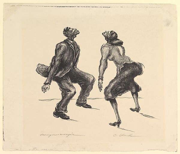 Boogie-woogie, Claude Clark, Sr. (American, Rockingham, Georgia 1915–2001 Oakland, California), Lithograph 